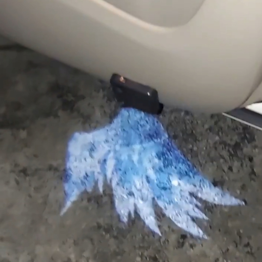 2 universal wireless angel wings car door projector ghost lights